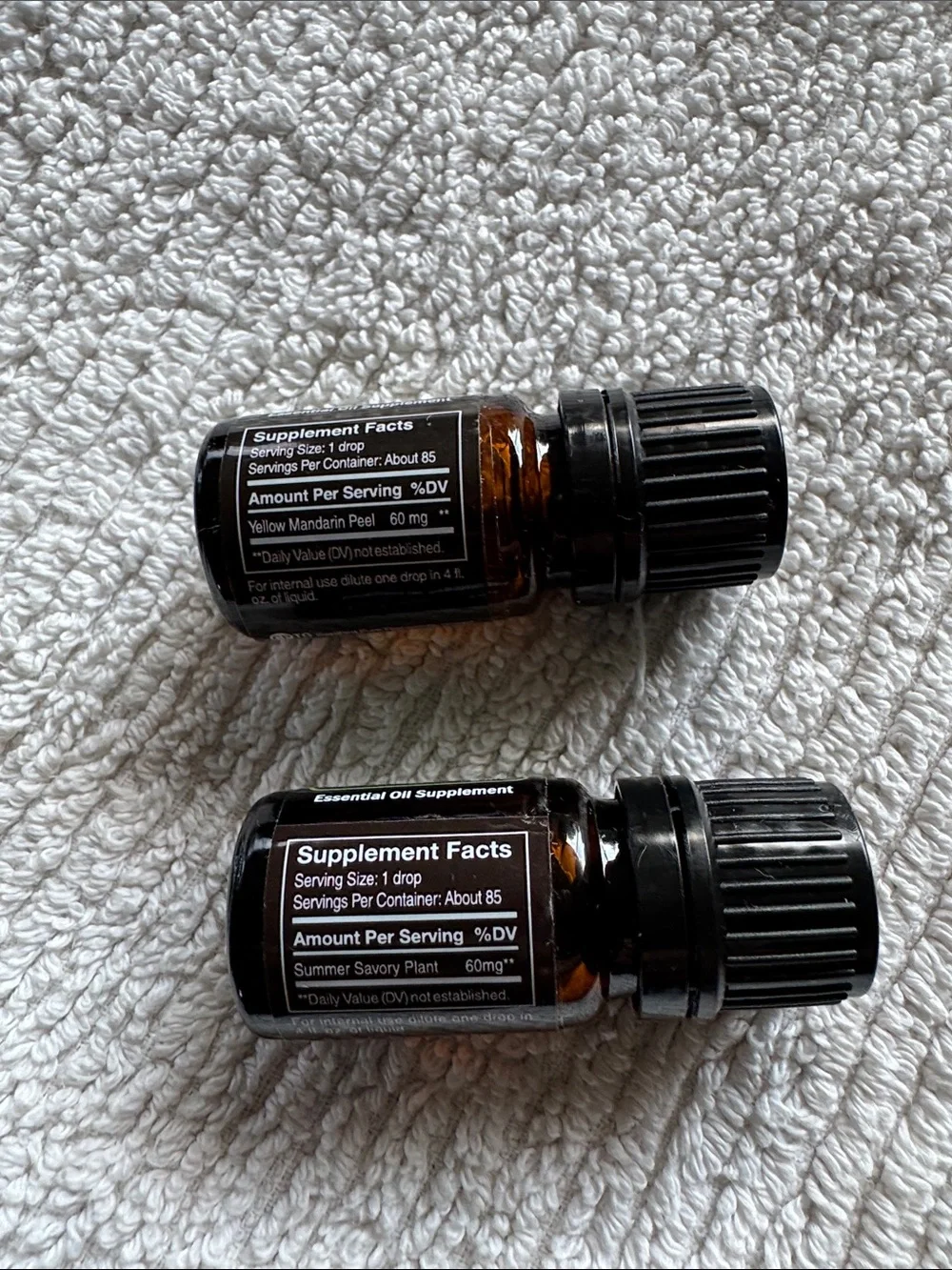 Doterra Essential Oil Trio - Yellow, Orange, Green Labels
